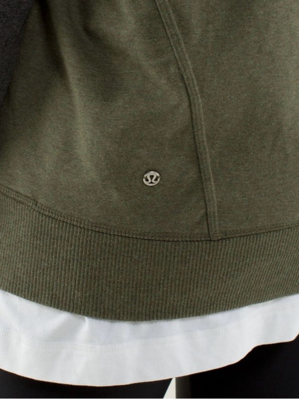 Lululemon Mula Bundle Wrap - Heathered Fatigue Green Gray Size 6 - Picture 7 of 15
